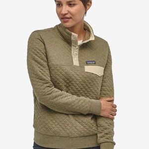 Patagonia Khaki Quilted Snap Pullover